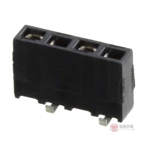 原装正品1241152-4全新CONN RCPT 4POS 0.1 GOLD SMD