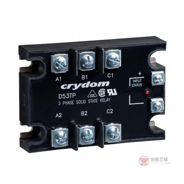 原装D53TP50D全新SSR RELAY 3PST-NO 50A 48-530V正品