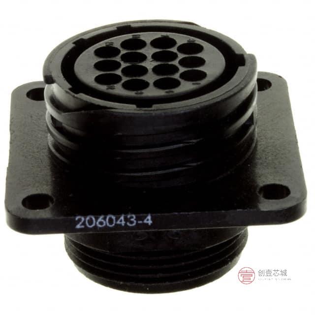 原装206043-4全新CONN RCPT HSG FMALE 14POS PNL MT正品