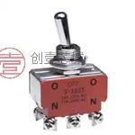 原装S333T全新拨动 DPDT ON-OFF-ON TOGGL SCR