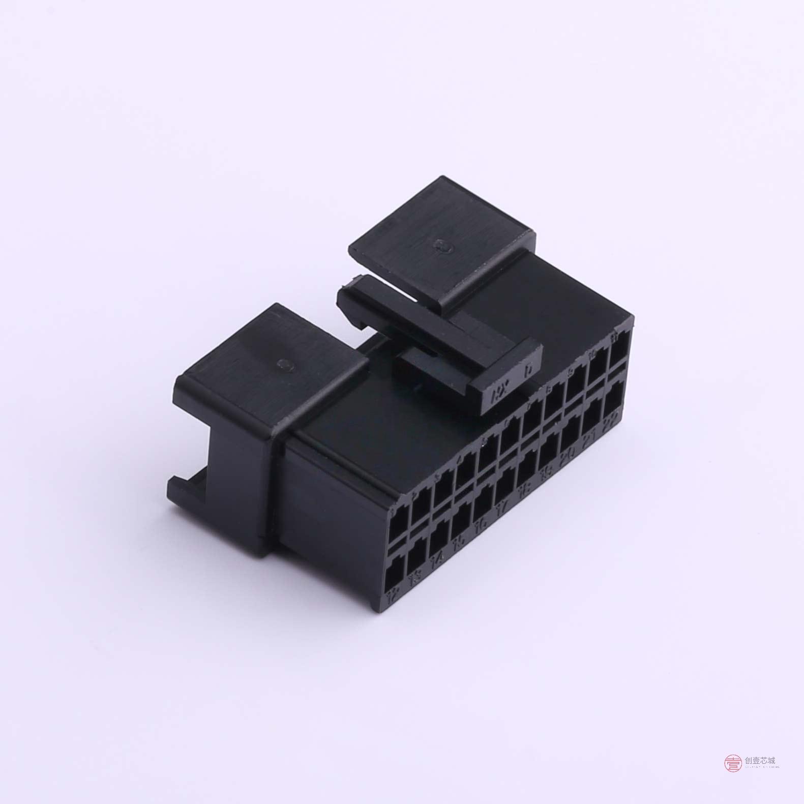 原装HX25023-2x11R全新2.5mm 2x11P 母胶壳 黑色正品