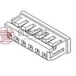 原装51065-0700全新集管和线壳 2MM W-T-B HSG 7P