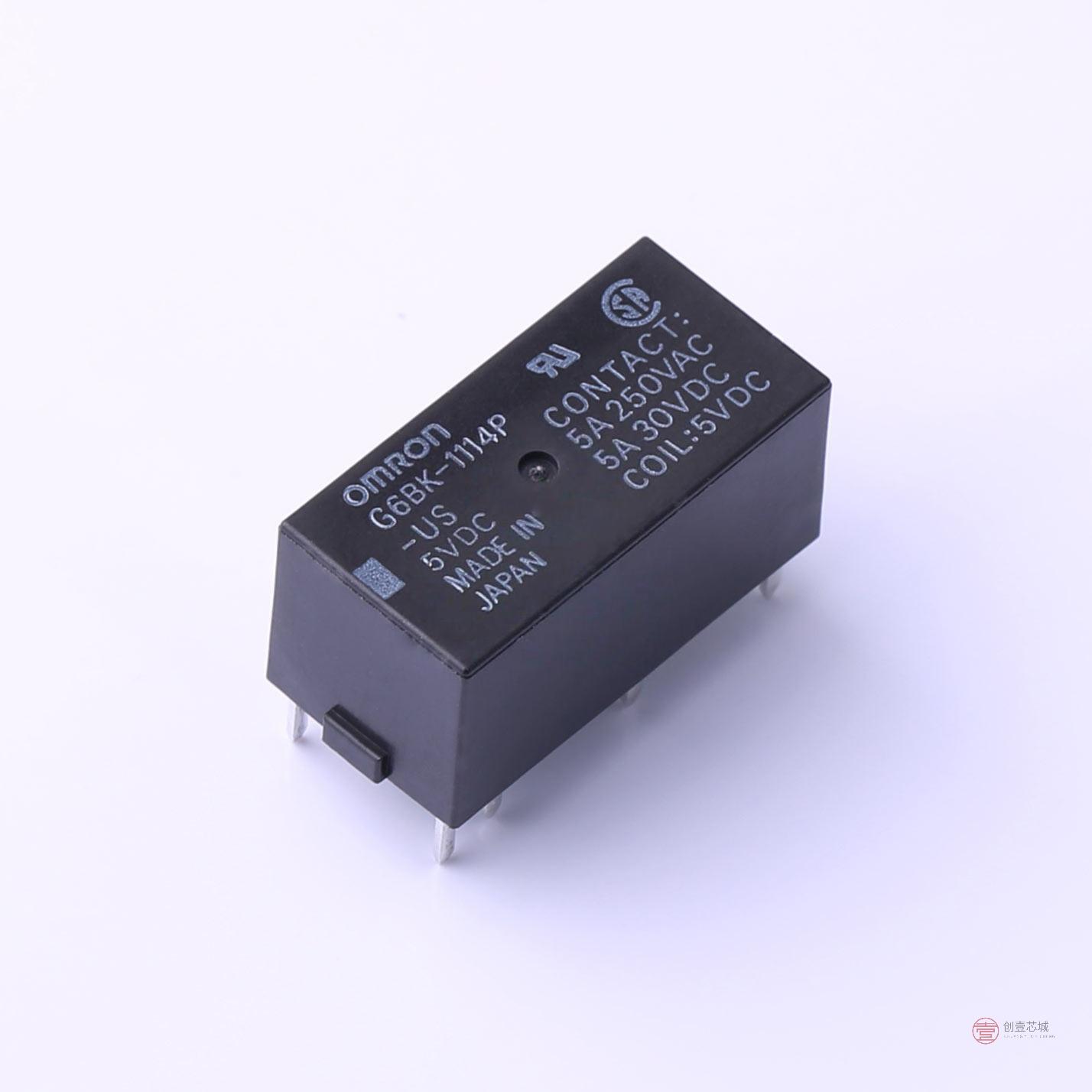 原装G6BK-1114P-US DC5全新5VDC 5A 锁存,双线圈正品