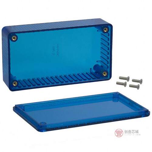 原装正品1591BTBU全新BOX PLAS BLUE 4.409 L X 2.441 W
