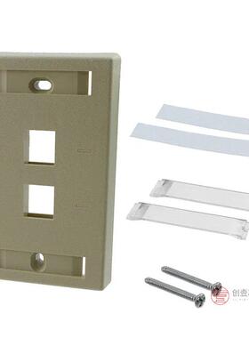 原装557505-1全新FACEPLATE SNGL GANG 2PORT ALMOND正品