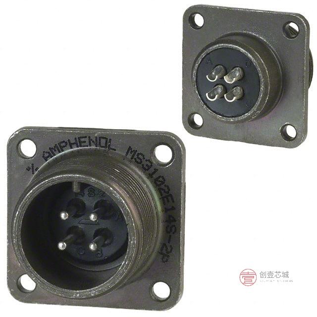 原装MS3102E14S-2P全新CONN RCPT MALE 4P SILV SL