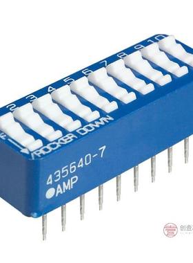 原装5435640-7全新SWITCH ROCKER DIP SPST 60MA 5V正品