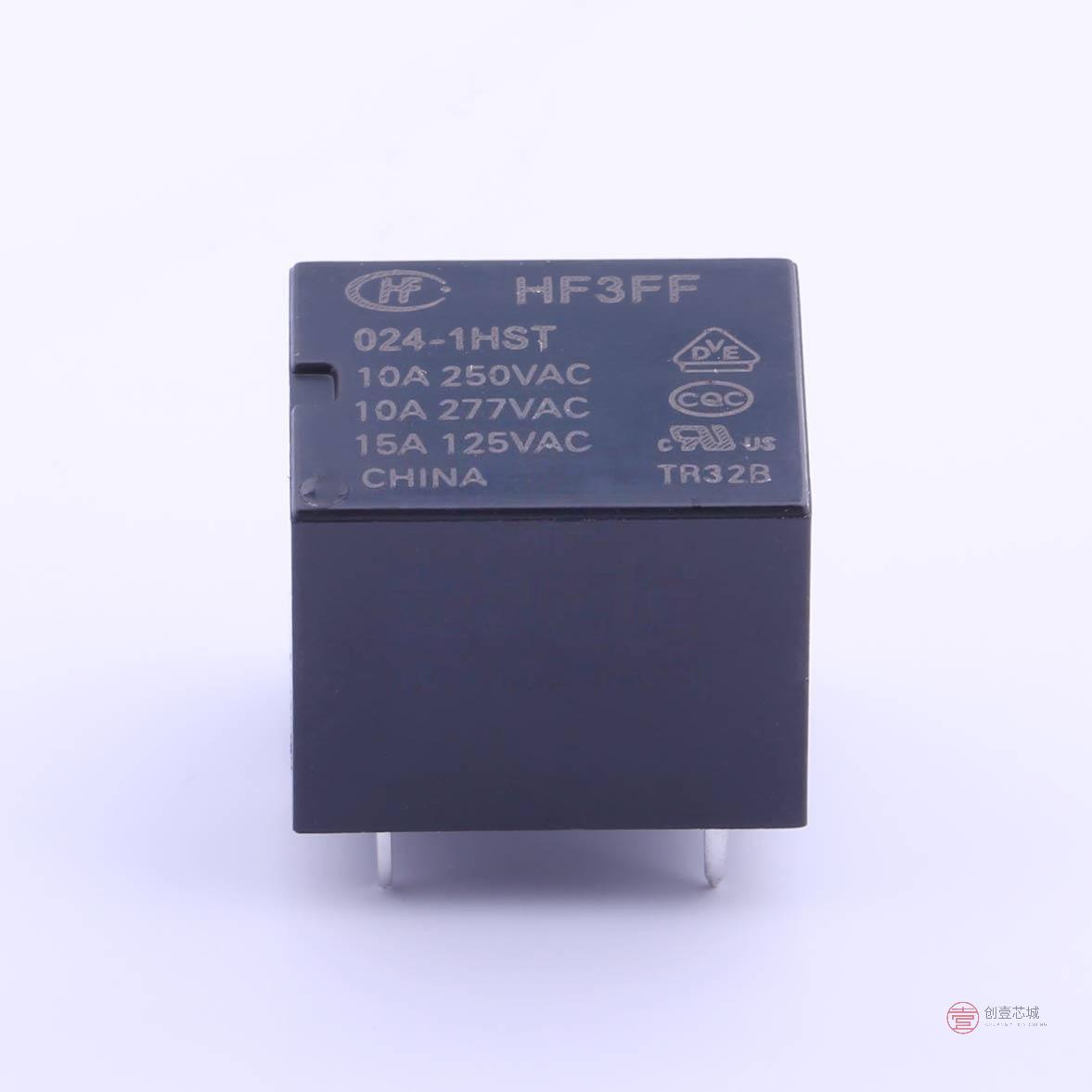 原装HF3FF-024-1HST全新功率继电器 10A SPST-NO 2