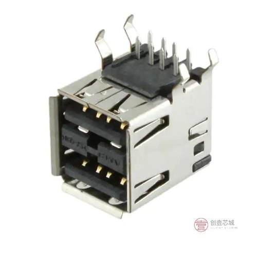 原装5787617-4全新CONN RCPT USB2.0 TYPEA STACK R/A正品