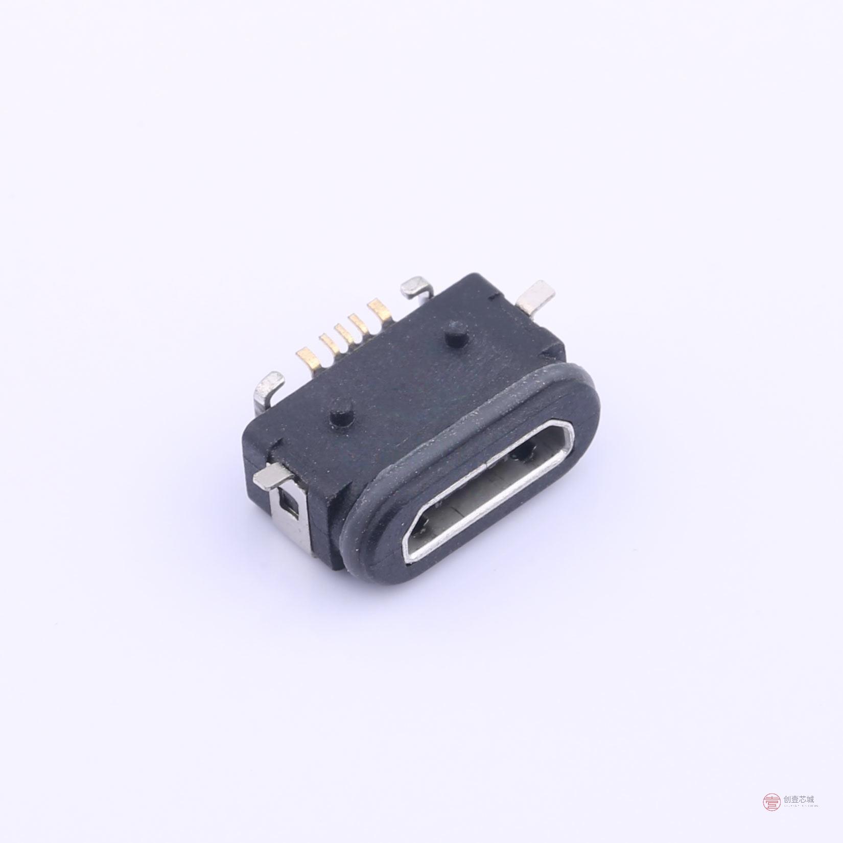 原装U-E-M5SS-W-2全新Micro-B 母座 卧贴正品