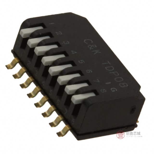 原装TDP08H1SBD1全新SWITCH PIANO DIP SPST 25MA 24V正品