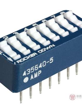 原装5435640-5全新SWITCH ROCKER DIP SPST 60MA 5V正品