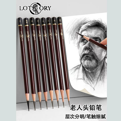 老人头素描铅笔美术生专用