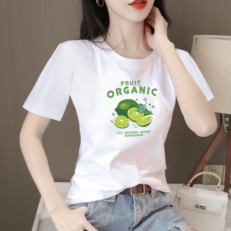 白色短袖T恤女纯棉2025新款夏季宽松显瘦洋气韩版半袖上衣体恤衫