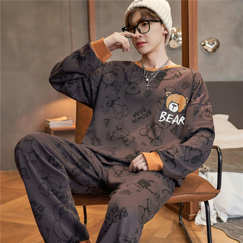 努比努米旗舰店睡衣男纯棉