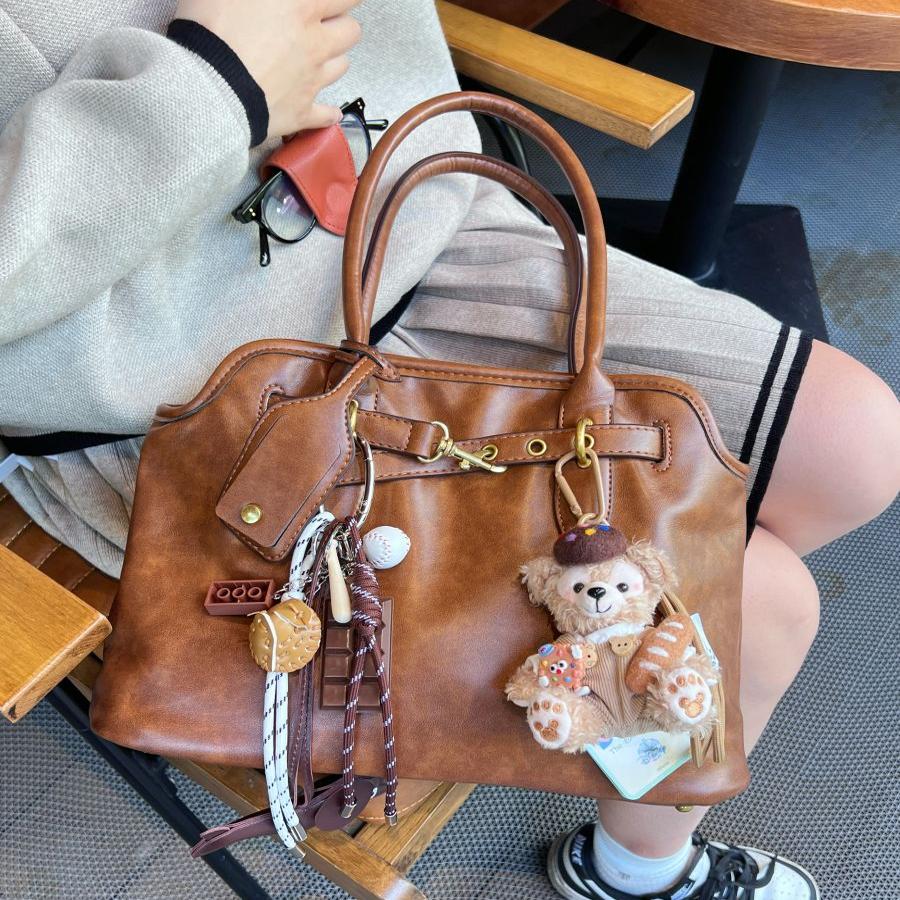 慵懒风托特包时尚简约百搭通勤