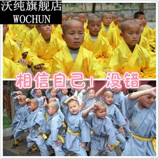 六一少林英雄演出服三个小和尚武僧服儿童表演小沙弥僧袍服装