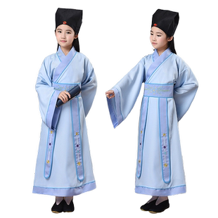 幼儿童古装男童男孩唐朝宋朝古代诗人苏轼古诗朗诵表演出服装