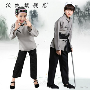 扮演老头老太太表演出服老奶奶老爷爷衣服装儿童老婆婆话剧服道具