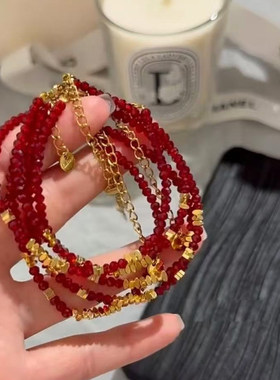 小众轻奢手链气质钛钢碎银几两