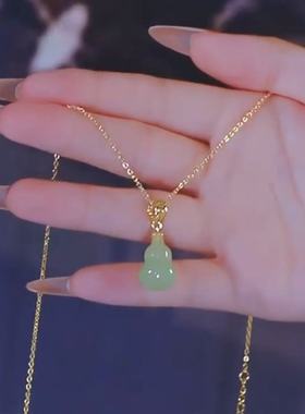 福禄双全项链女锁骨链葫芦颈链