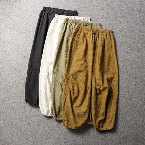 泡泡纱防刮速干透气户外伞兵裤