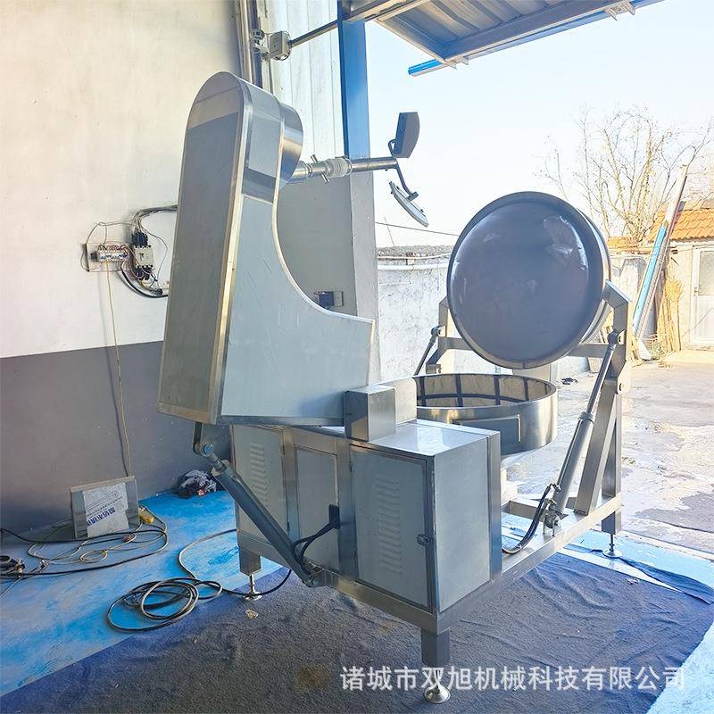 琥珀核桃仁加工设备全自动行星搅拌炒锅蜂蜜花生坚果仁搅拌炒锅