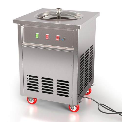 全自动炒酸奶机摆摊厚切炒冰机商用炒冰粥机器炒冰淇淋卷机器插电