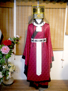 中国汉服中式男装宋制朝服进贤冠帽丞相冠三梁纱制貂蝉笼巾可定制