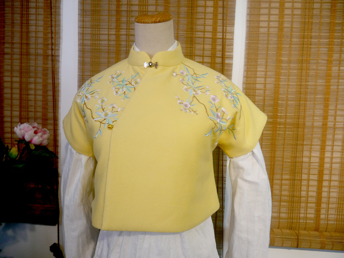 私人定制女童汉服绣花刺绣毛呢双层加棉立领半臂汉元素现货孤品,个性定制/设计服务/DIY,汉服定制/加工,淘宝优惠券,粉丝福利购,淘宝优惠卷