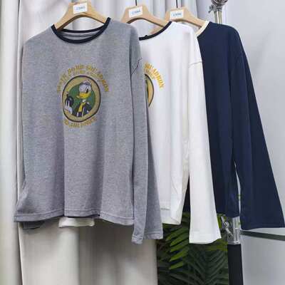 C3064/C3065/C3066  领口撞色唐老鸭T恤BXT610219C