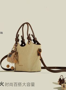 春夏简约大容量通勤腋下包女包2025新款托特包百搭单肩包油蜡皮韩