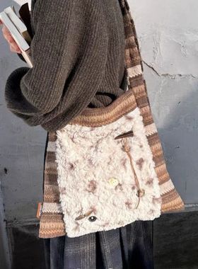 nothe Case「流浪公主」复古拼接单肩大容量托特包小众通勤斜挎包