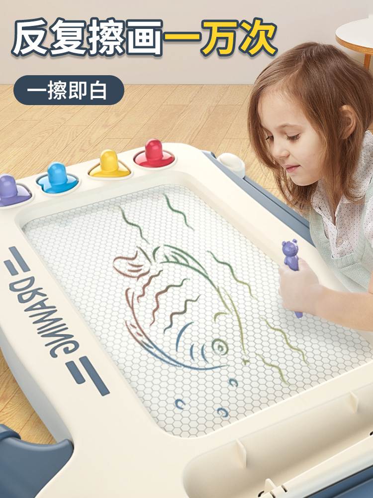 儿童画板家用磁性写字绘画画涂鸦板彩色可擦小孩婴儿玩具宝宝早教