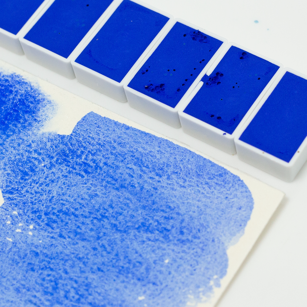 海洋蓝 ocean blue全合成单一色粉手工固体水彩蓝色颜料清新蓝色