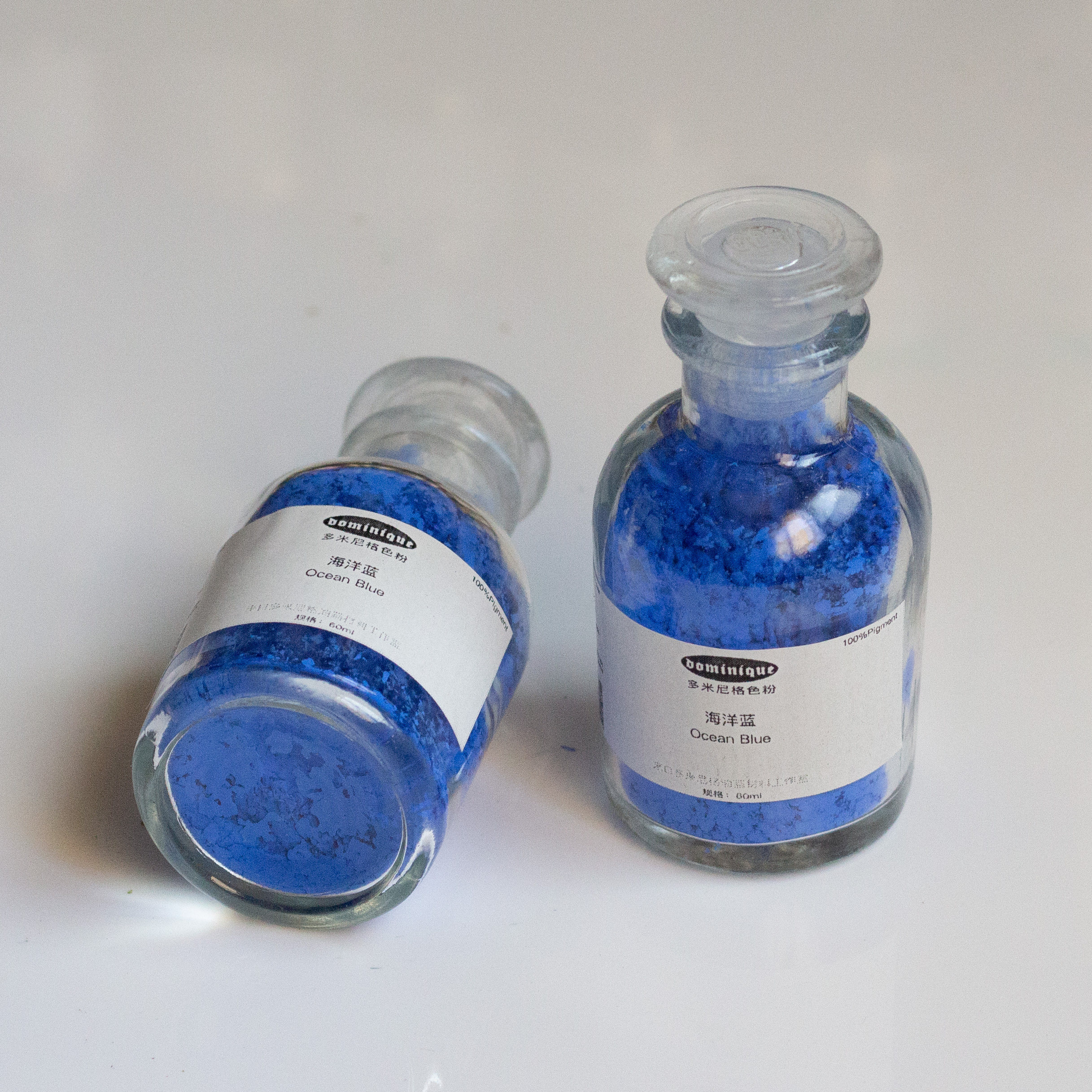 海洋蓝 油画坦培拉水彩国画蓝色色粉半透明色合成耐高温蓝浅群青