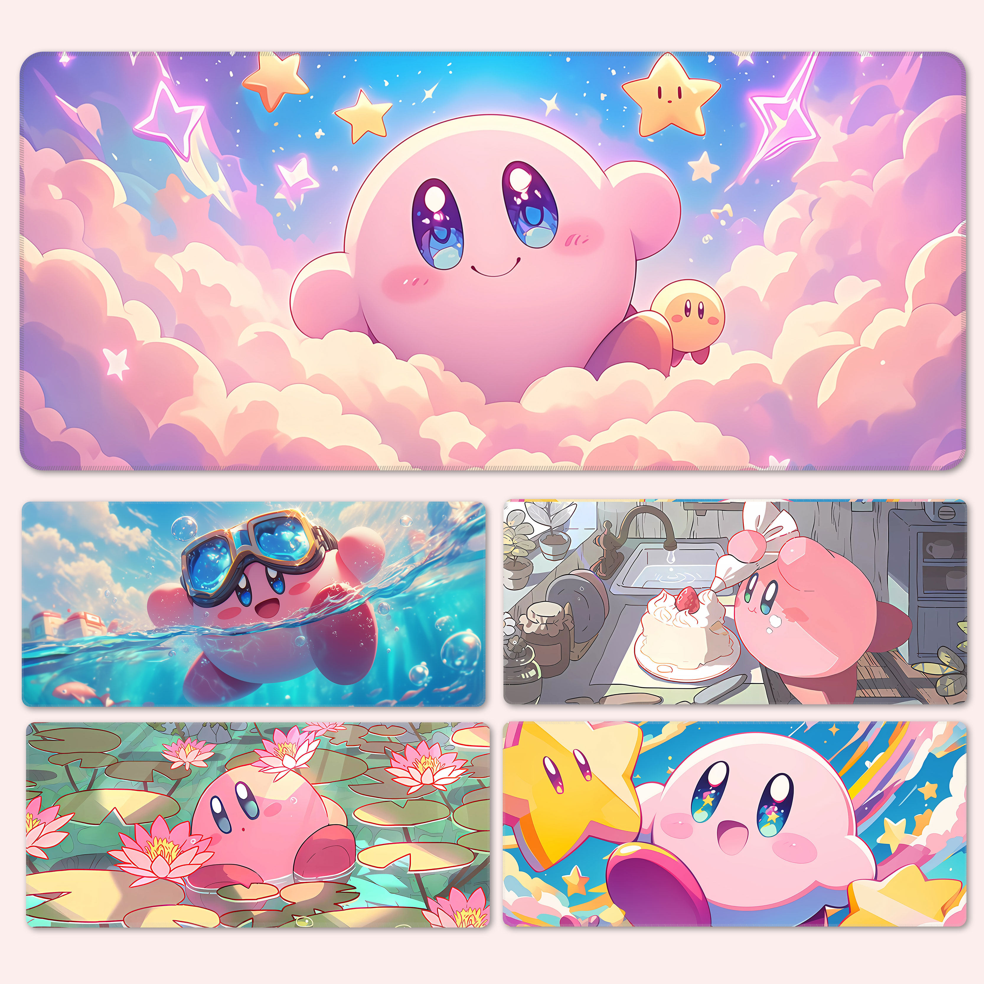 星之卡比可爱超大鼠标垫