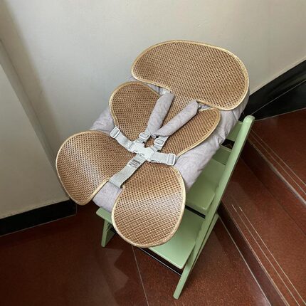 新生儿躺椅冰丝凉席配件 适配ST成长椅宝宝餐椅Newborn冰藤凉席垫