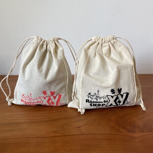 出日本 日单宝可梦皮卡Q抽绳束口袋收纳袋便携收纳袋棉布袋薄袋子