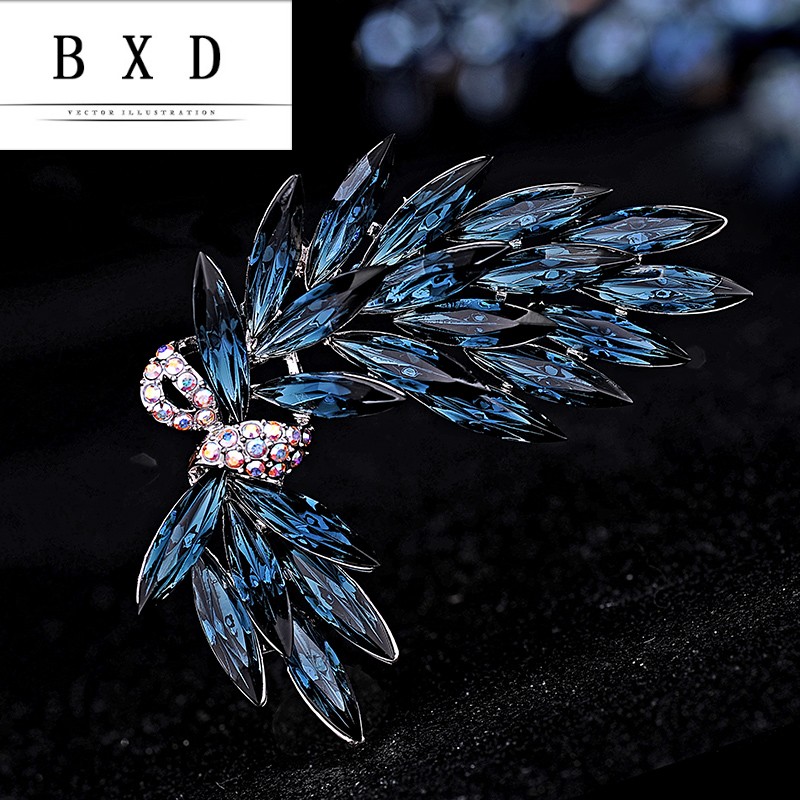 胸针胸花 施华水晶别针韩国大气奢华高档优雅开衫外套女毛衣配饰