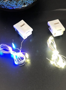 1米长LED闪光灯线灯带花环灯发箍头纱灯线花灯配件 手工diy材料