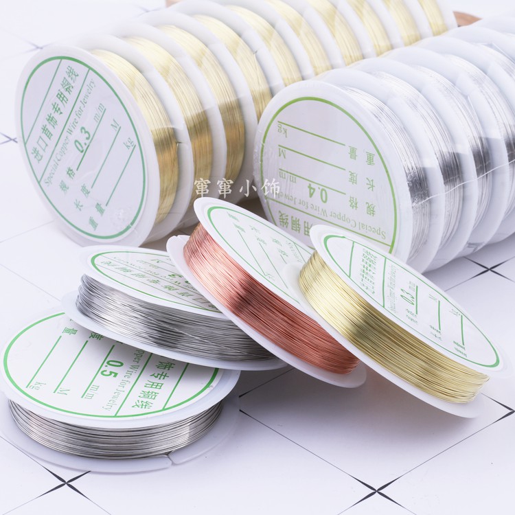 手工铜丝线发簪汉服配饰主体材料