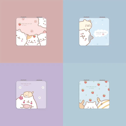 高清双面折叠化妆镜迷你镜子