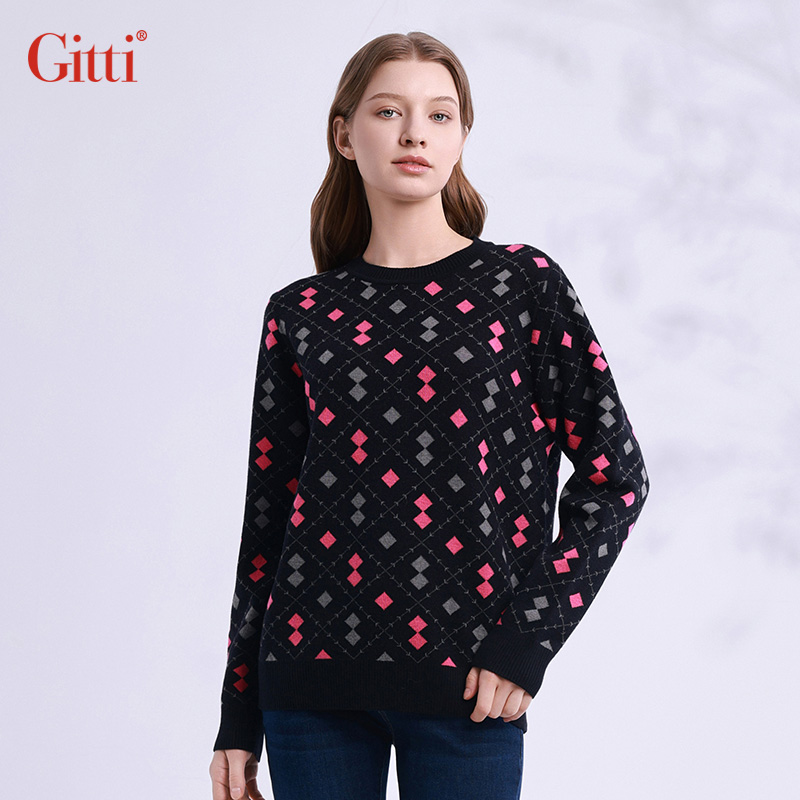 Gitti/吉蒂绵羊毛圆领针织衫