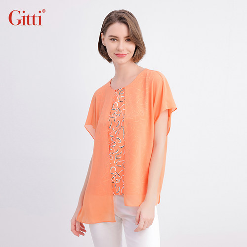 Gitti/吉蒂假二件套雪纺衫