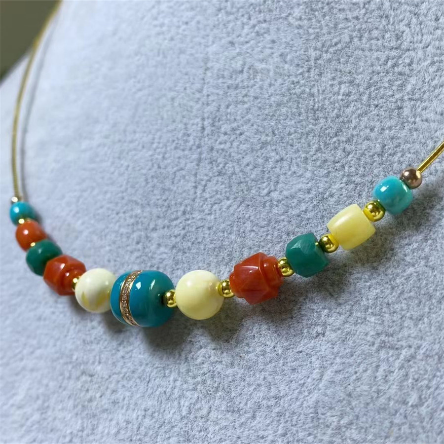 후베이 원래 광산 높은 도자기 청록색 팔찌 여성을위한 108 부처님 비즈 팔찌 라운드 비즈 싱글 비즈 쌀 비즈 청록색 싱글 서클 팔찌