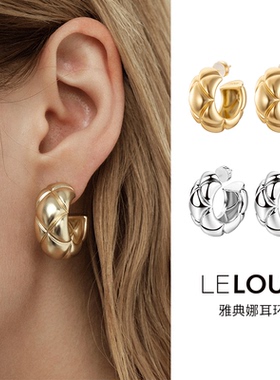 SECRET买手店LE LOUP雅典娜圆圈耳环女复古轻奢小众简约高级耳饰