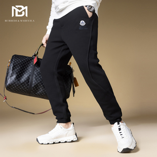 运动卫裤 BM星球徽章解构裤 秋冬款 高端休闲裤 子潮牌痞帅炸街男士