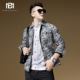 男装 夹克薄2023新款 轻奢高级感 工装 BM复古印花牛仔外套潮牌男春季