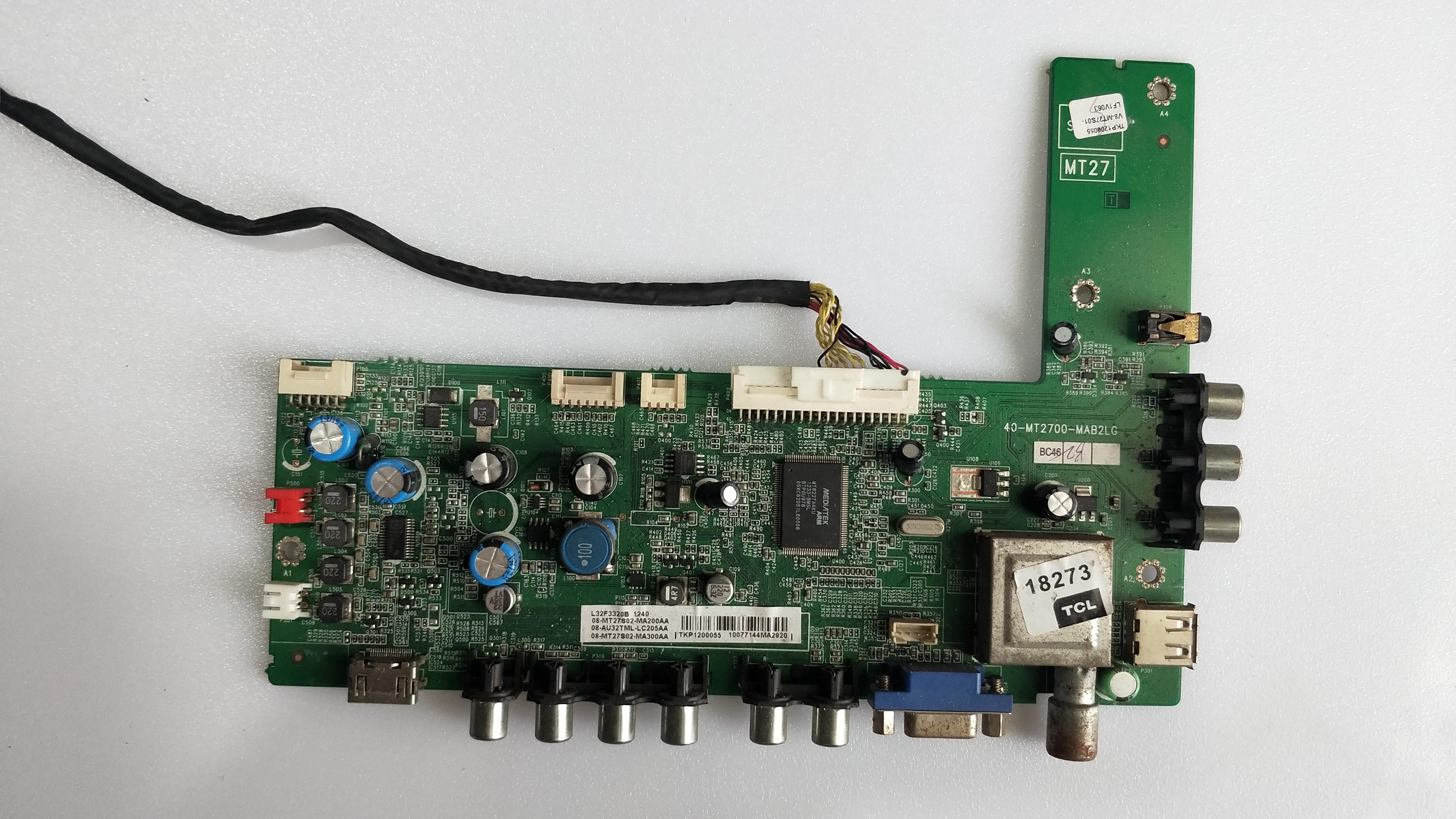 TCL L32F3320B主板 40-MT2700-MAB2LG 屏 LVW320UTM